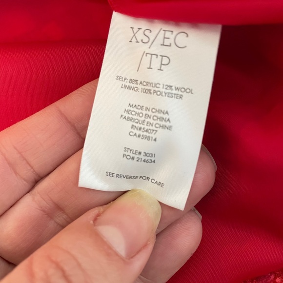 Cabi Tweed Wool Jacket XS - Picture 4 of 7